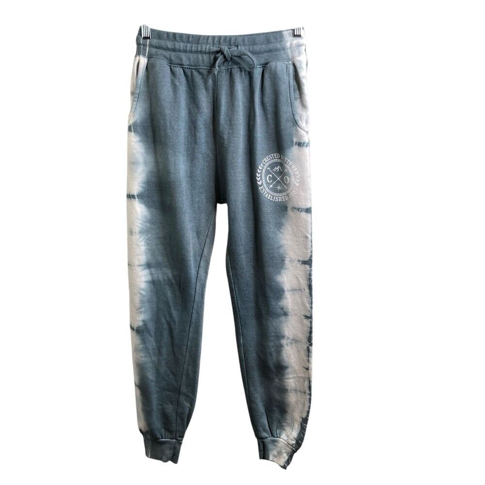 Crested Butte CO Women's Blue Sweatpants Size S Apres Ski Town Comfy Loungewear